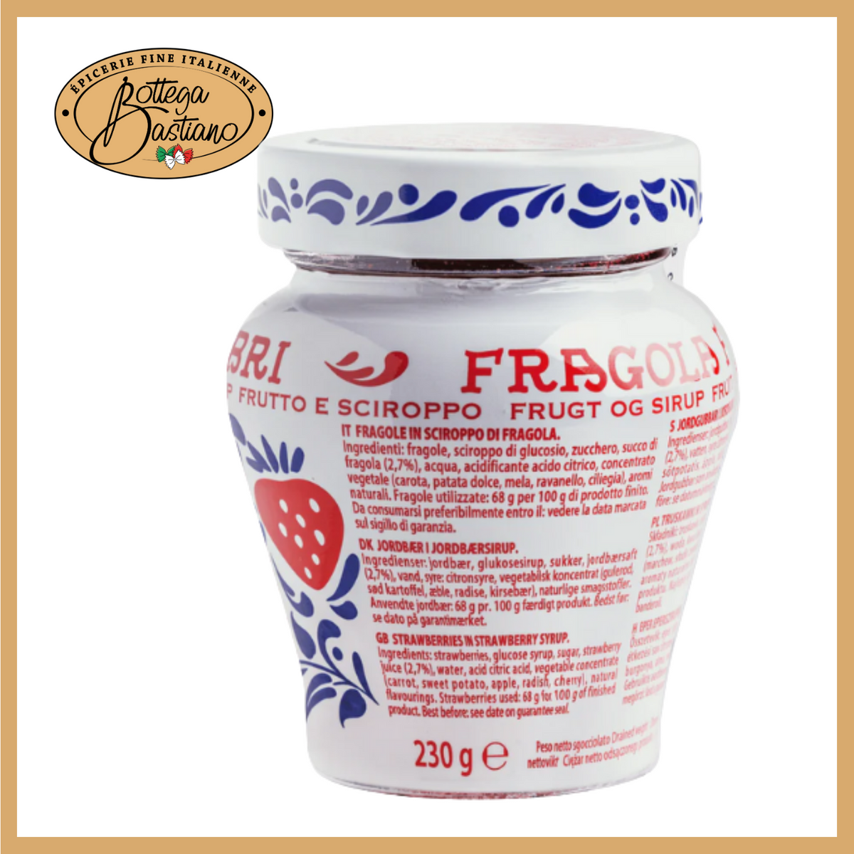 Fraises entières confites 230g | Fabbri