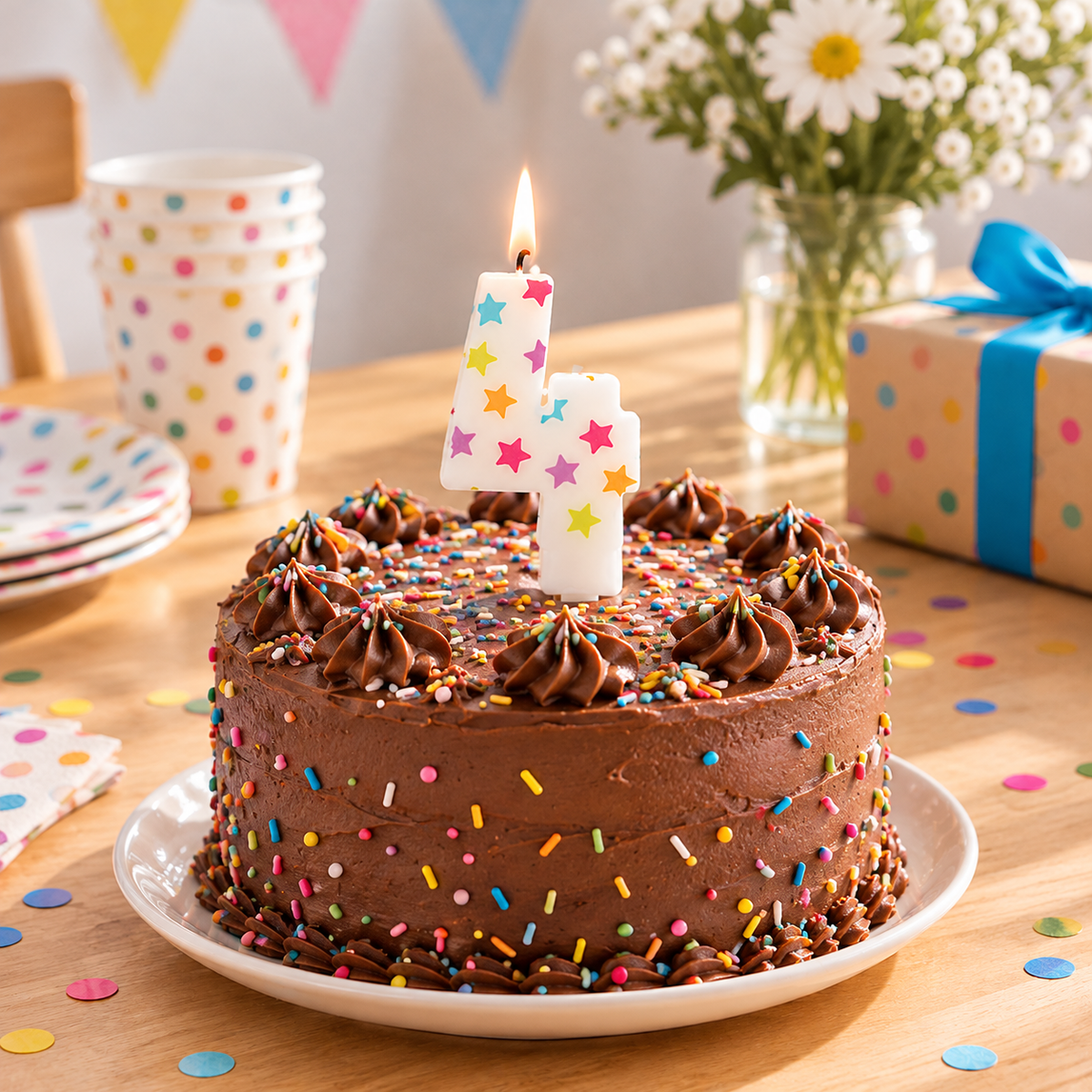 Bougie d'anniversaire décorative pour gâteau | Scrapcooking