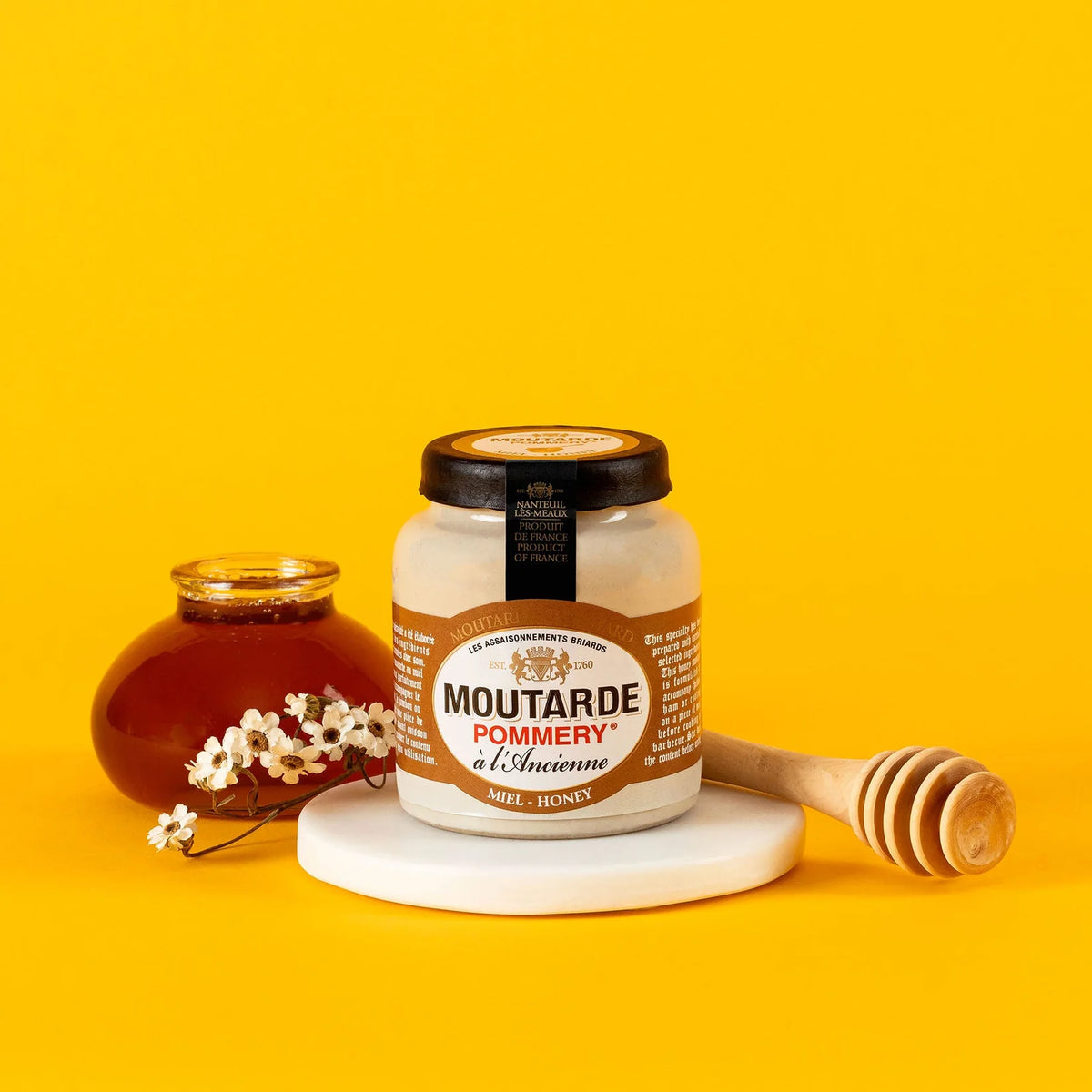 Moutarde au miel en pot de grès | Moutarde de Meaux