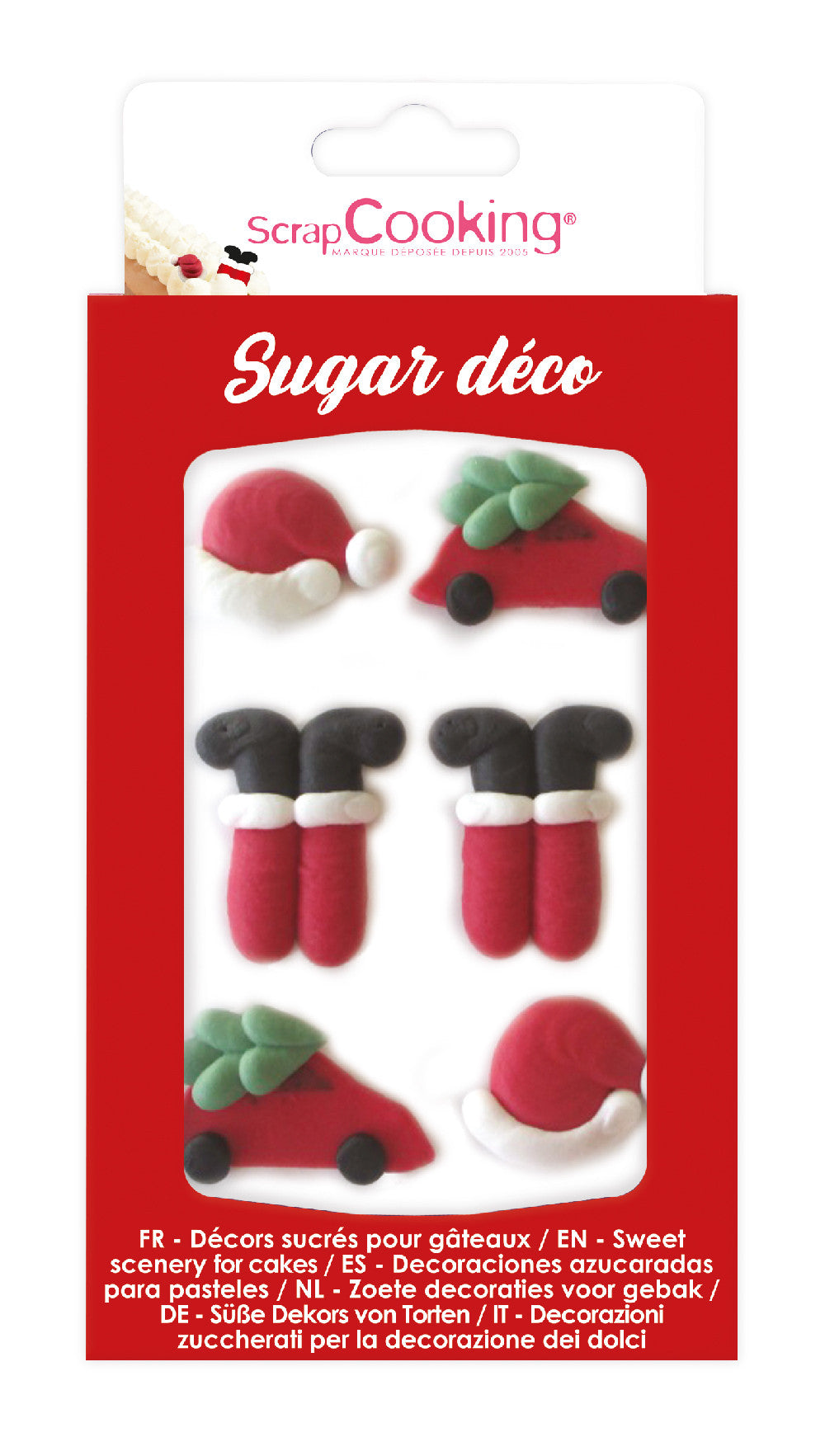 Décorations sucrées Père Noël (x6) | Scrapcooking
