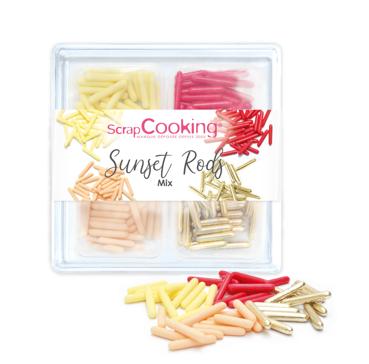 Décors sucrés bâtonnets Sunset Rods Mix | Scrapcooking