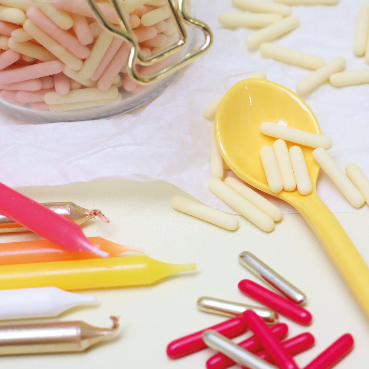 Décors sucrés bâtonnets Sunset Rods Mix | Scrapcooking