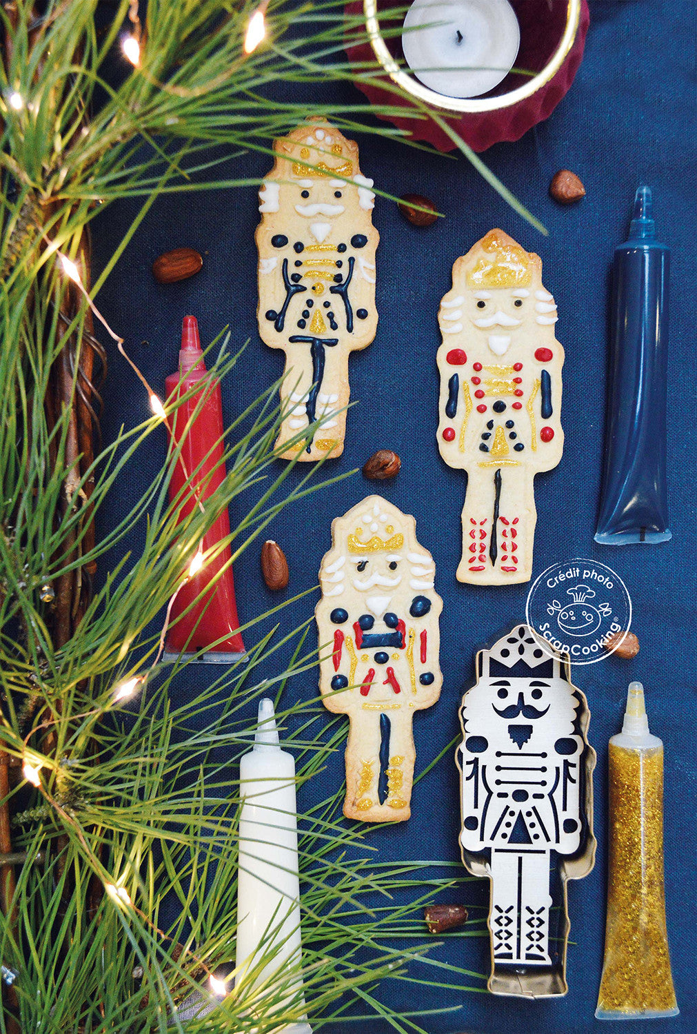 Lot de 4 stylos de glaçage pailleté | Scrapcooking
