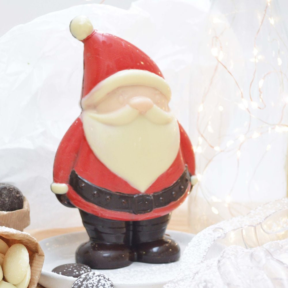 Moule à chocolat 3D Père Noël avec clips | Scrapcooking