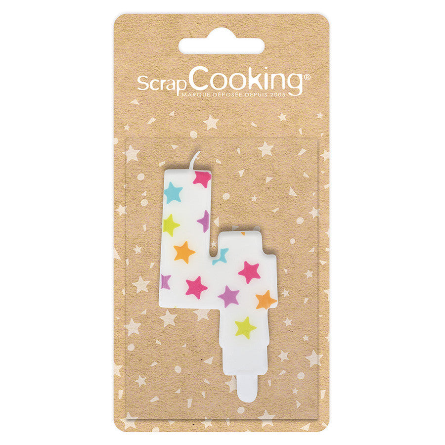 Bougie d'anniversaire décorative pour gâteau | Scrapcooking