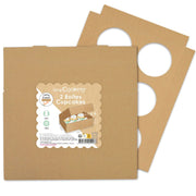 2 boîtes 6 cupcakes 17x25x8,5cm | Scrapcooking