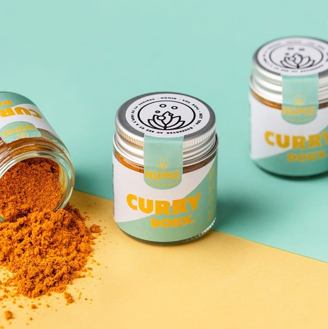 Curry doux bio petit pot 30ml | Nomie