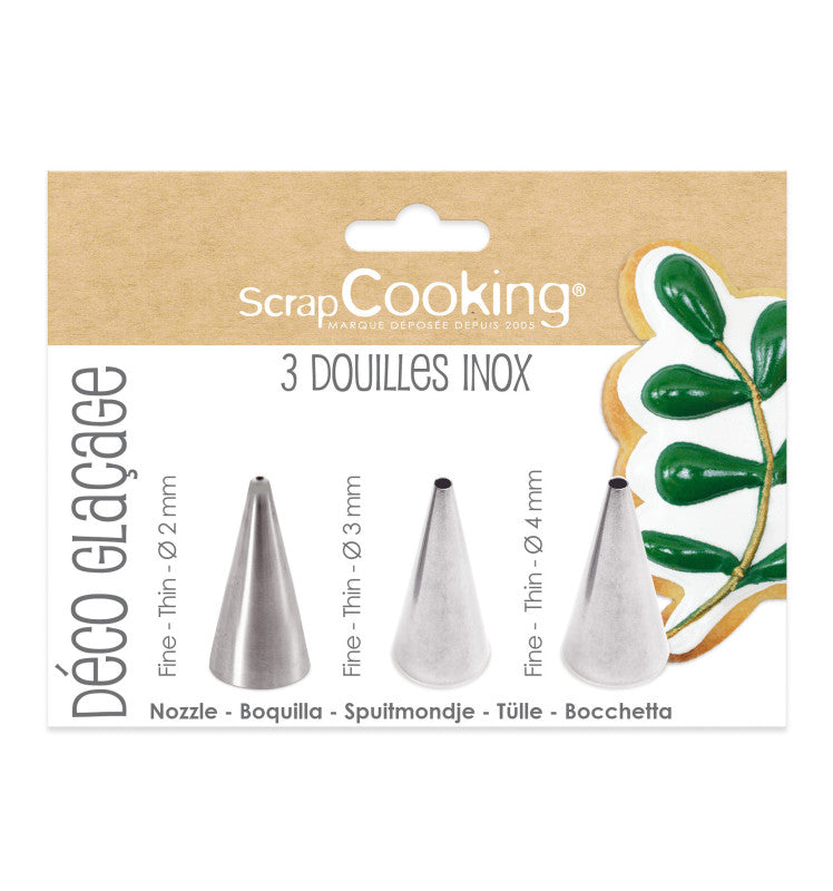 3 douilles déco glaçage | Scrapcooking - vue 1