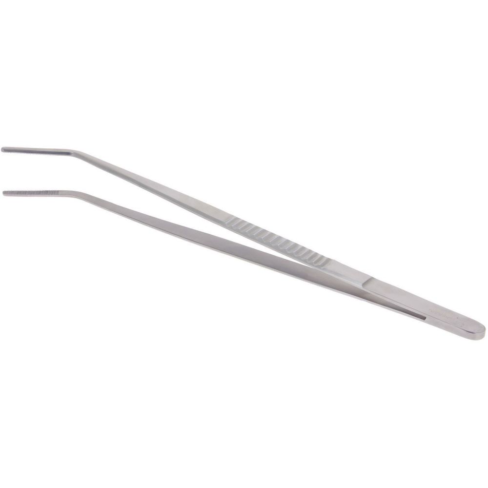 Pince de présentation coud��e inox 15cm | De Buyer
