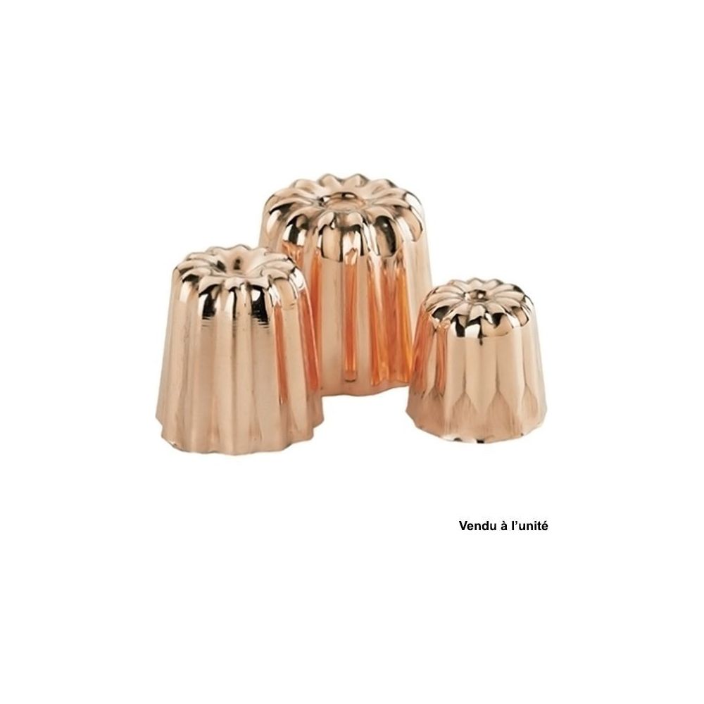 Petit moule à cannelés en cuivre Ø35mm | De Buyer
