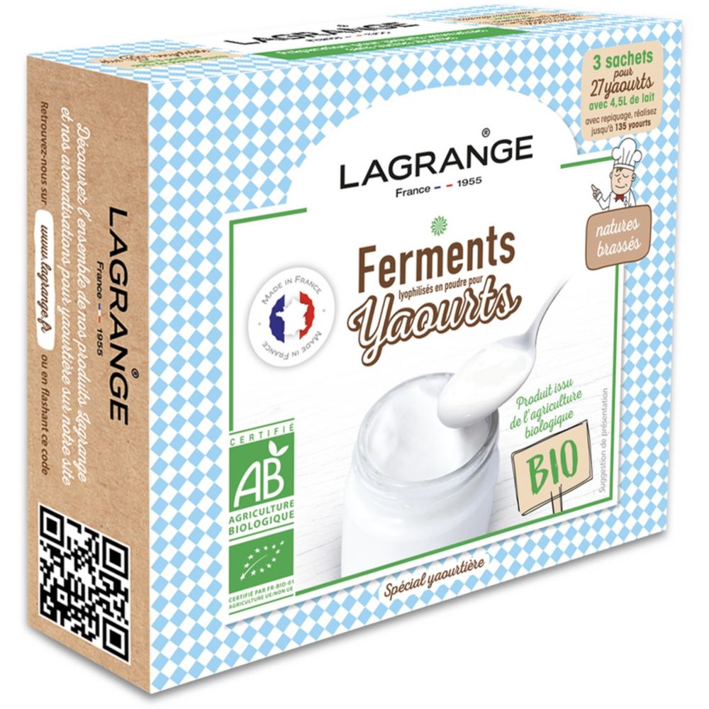 Ferments bio nature pour yaourt | Lagrange