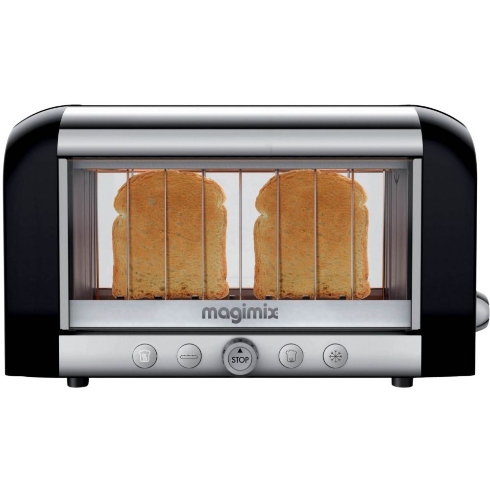 Grille-pain toaster vision noir | Bracconi