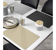 Set de table 4 pièces noir/crème 46x33cm | BITZ