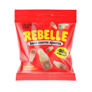Bonbons bouteilles de cola acidulées bio 100 g | Rebelle