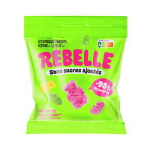 Bonbons oursons acidulés bio aux fruits 100 g | Rebelle