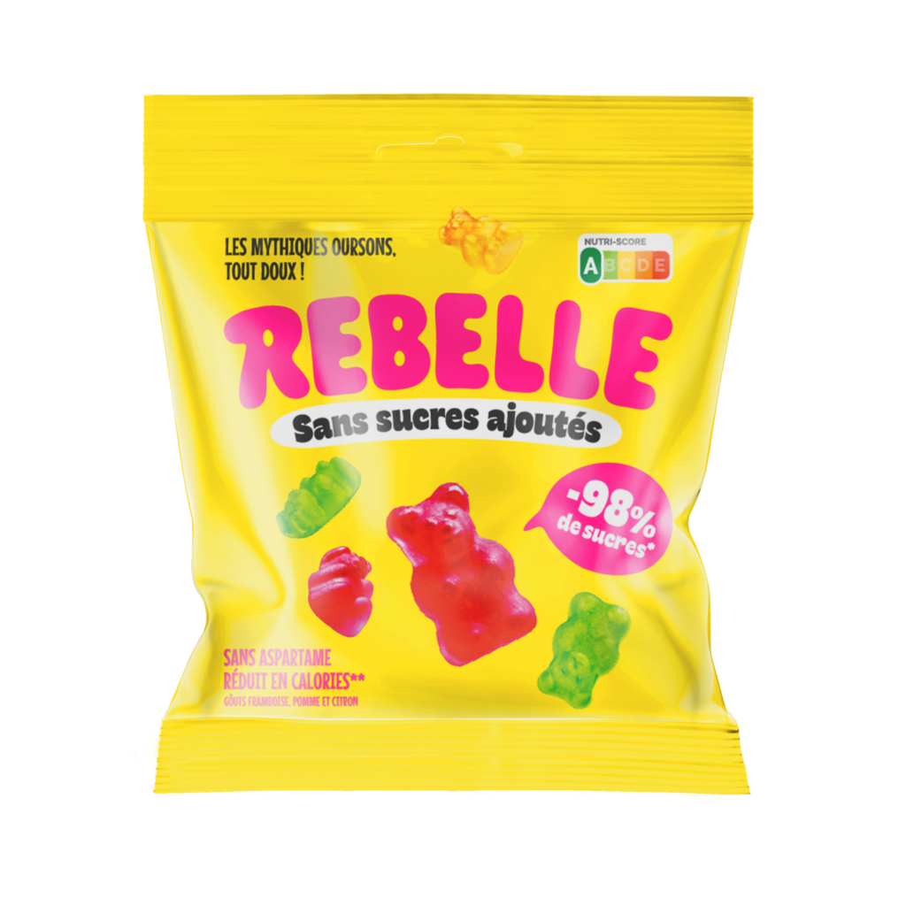 Bonbons oursons gélifiés lisses bio 100 g | Rebelle