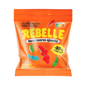 Bonbons crocodiles gélifiés aux fruits bio 100 g | Rebelle