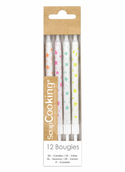 Lot de 12 bougies magiques scintillantes | Scrapcooking