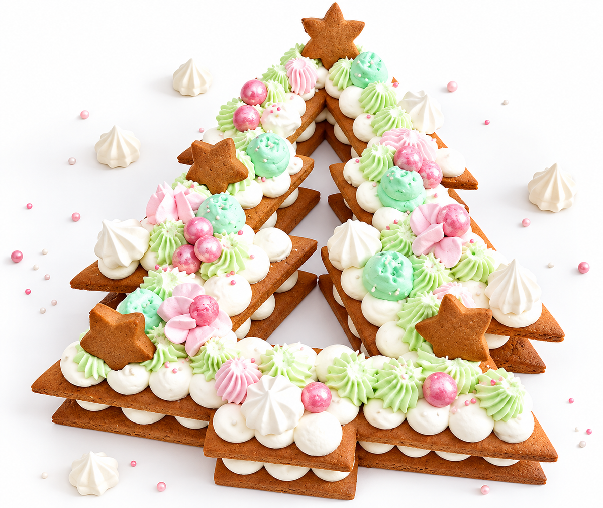 Kit 2 gabarits pâtissiers Christmas Cake | Scrapcooking