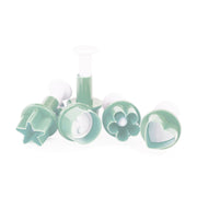 Set 5 découpoirs éjecteurs mini formes | SCRAPCOOKING