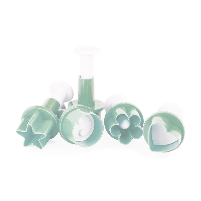 Set 5 découpoirs éjecteurs mini formes | SCRAPCOOKING