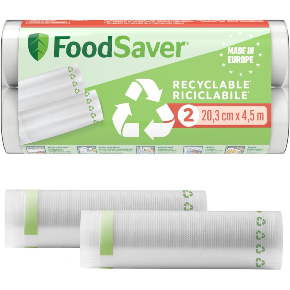 Rouleaux recyclables pour mise sous vide | Foodsaver