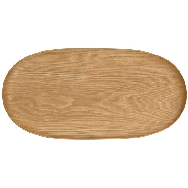 Plateau de service ovale en bois | ASA