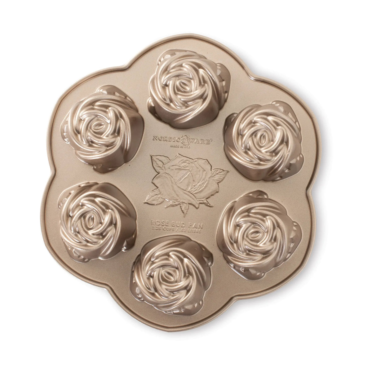 Moule 6 mini roses Toffee | Nordic Ware - Vue 1