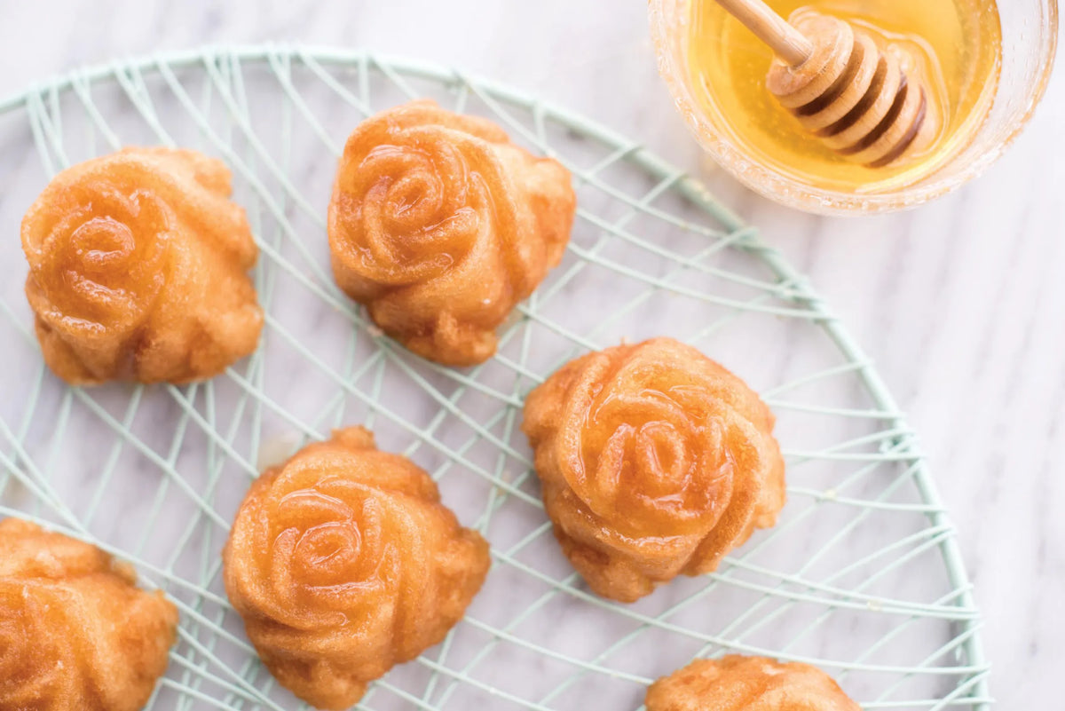 Moule 6 mini roses Toffee | Nordic Ware - Vue 3