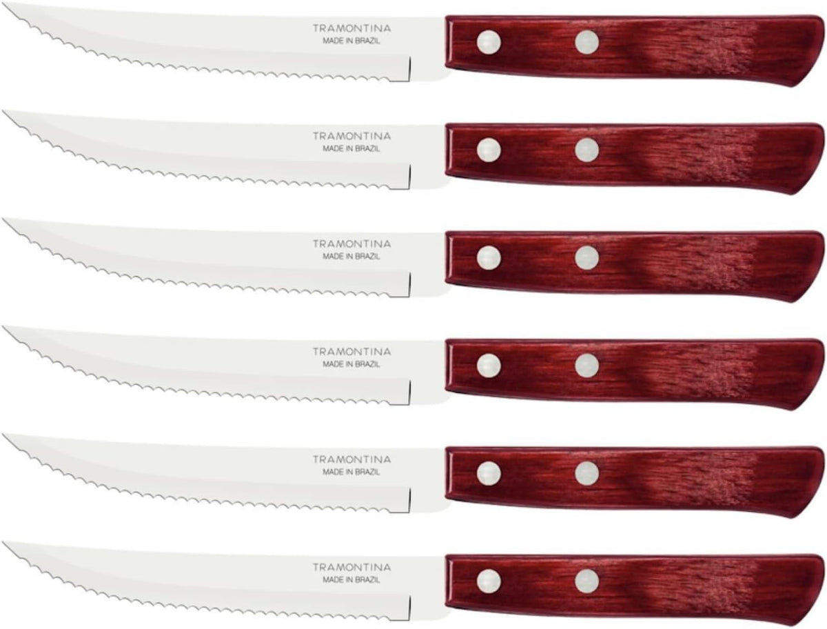 Couteau à steak 21cm Inox et bois | Tramontina