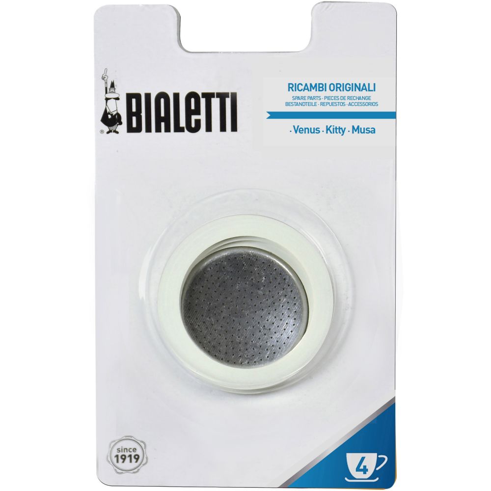 Filtre 4 tasses et 3 joints Inox | Bialetti