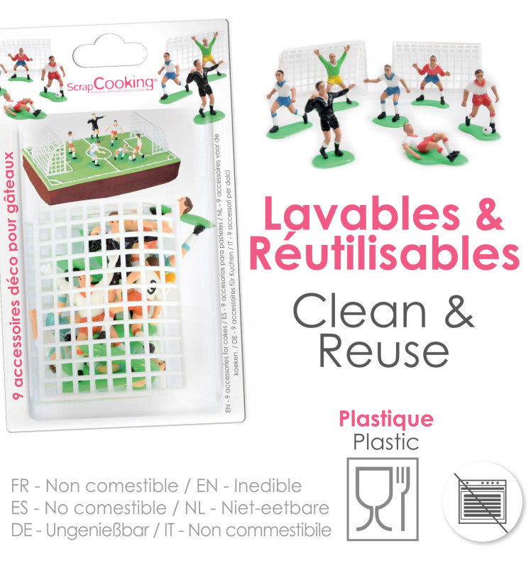 Cake Decoration Football x9 | Scrapcooking
