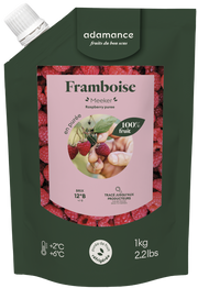 Purée de framboise 1kg | Adamance