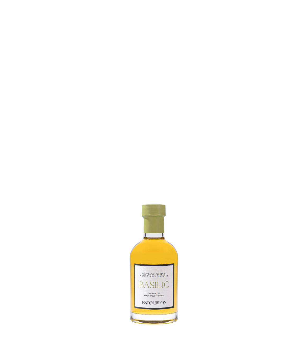 Huile d'olive au basilic 20 cl | Estoublon