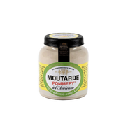 Moutarde au basilic en pot de grès | Moutarde de Meaux