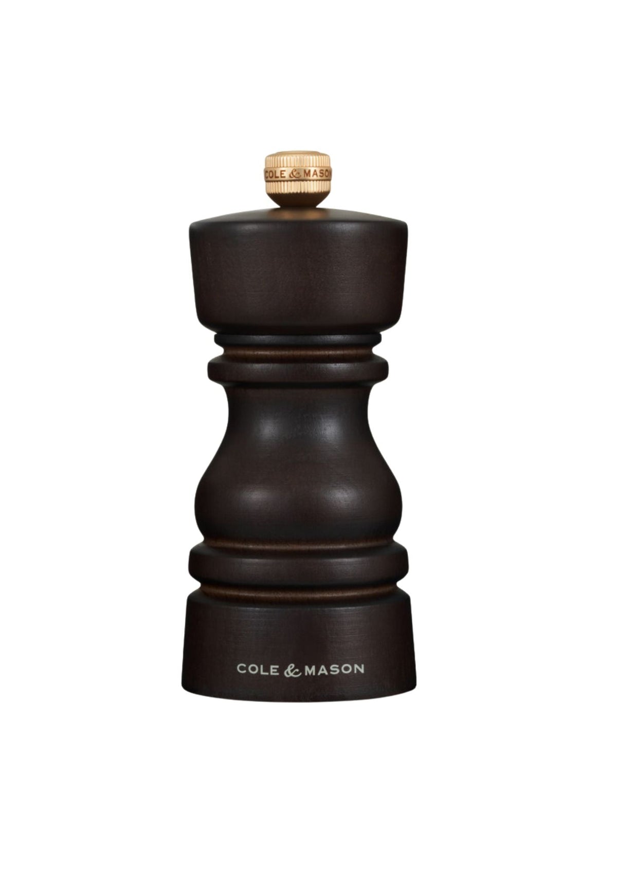 Moulin à sel London chocolat 130 mm | Cole & Mason - vue 1