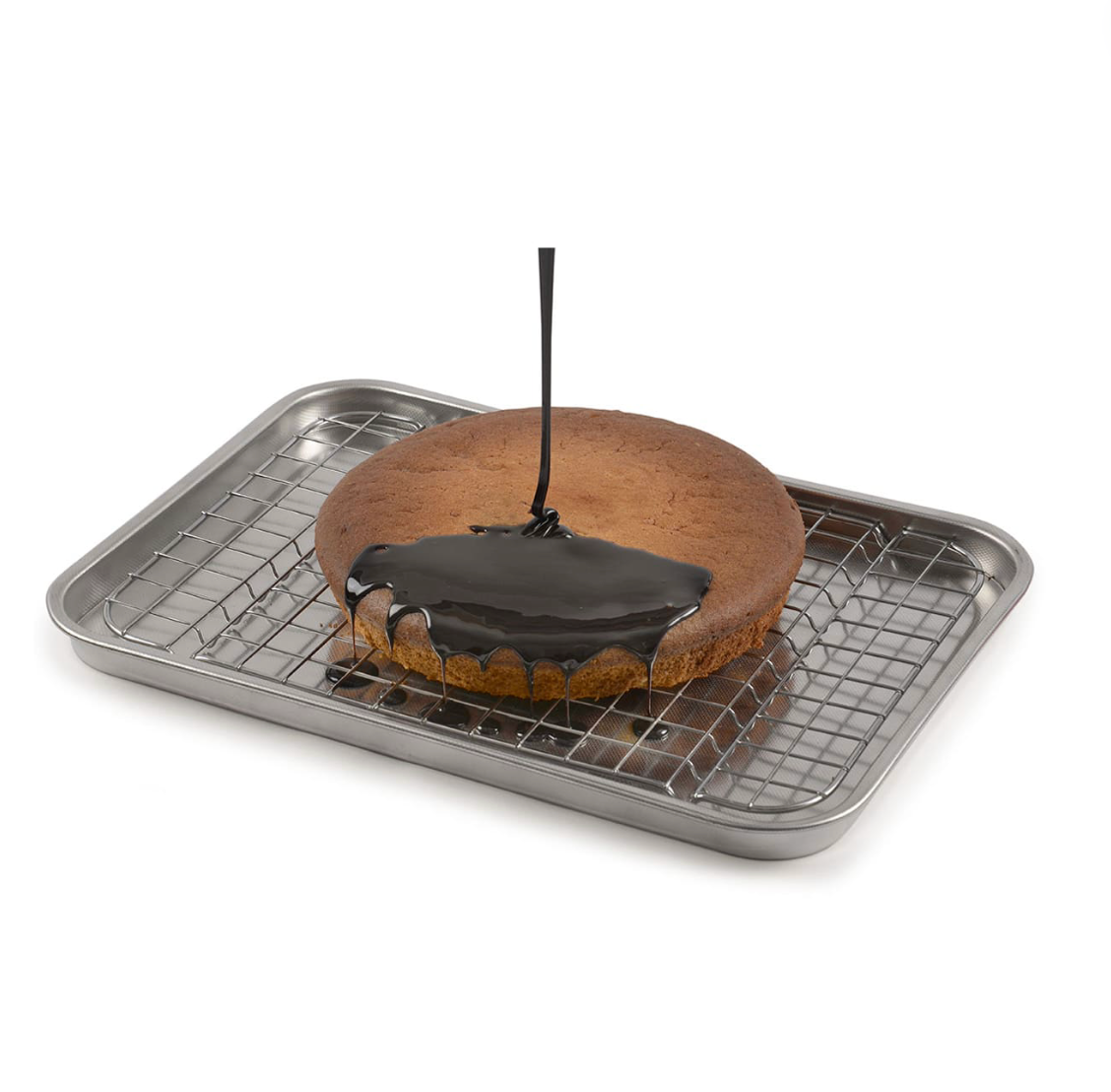 Plaque à pâtisserie avec grille 40x28cm | Steelpan