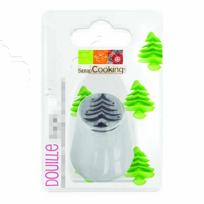 Douille sapin 3D en inox | Scrapcooking