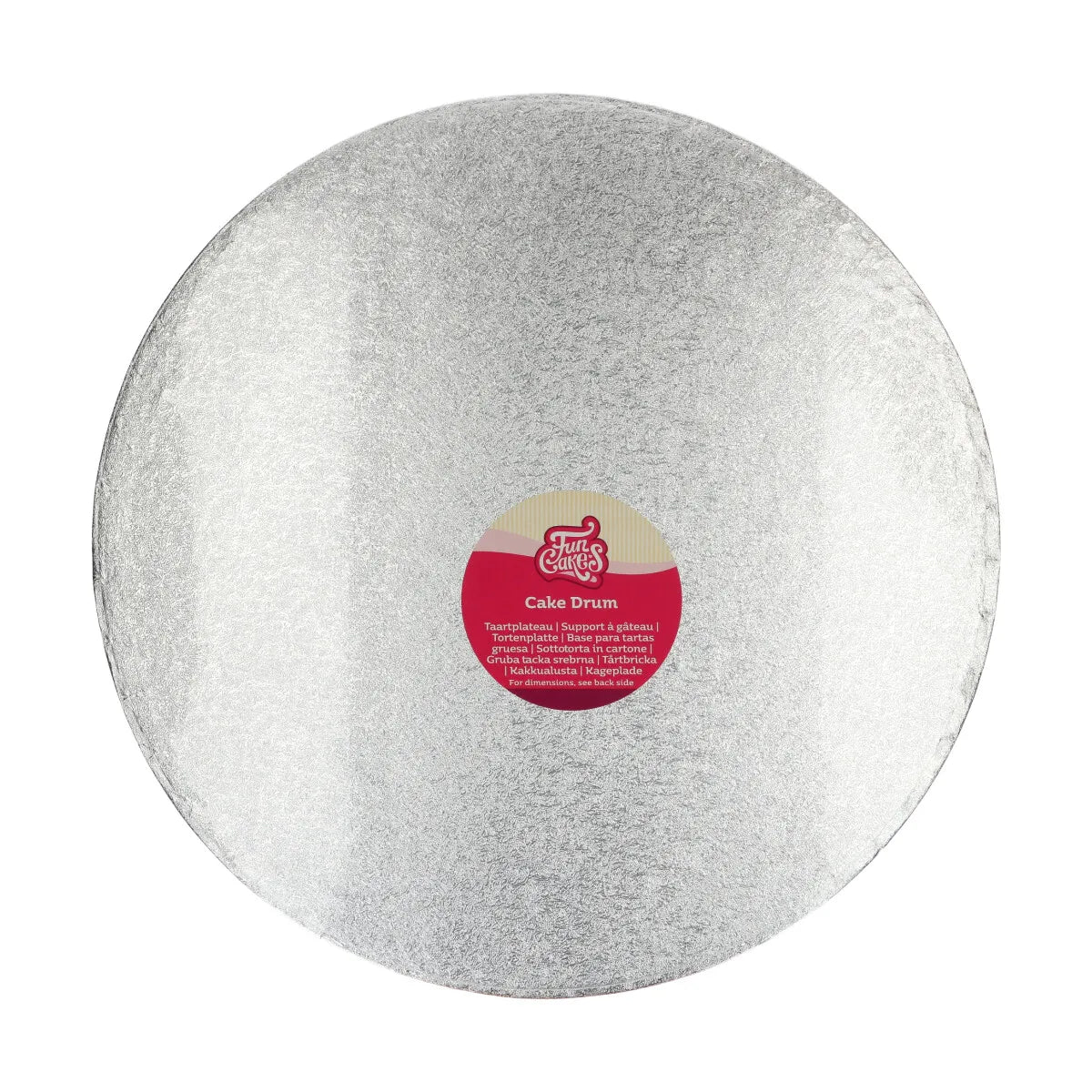 Cake drum rond 20 cm | Funcakes - vue 1