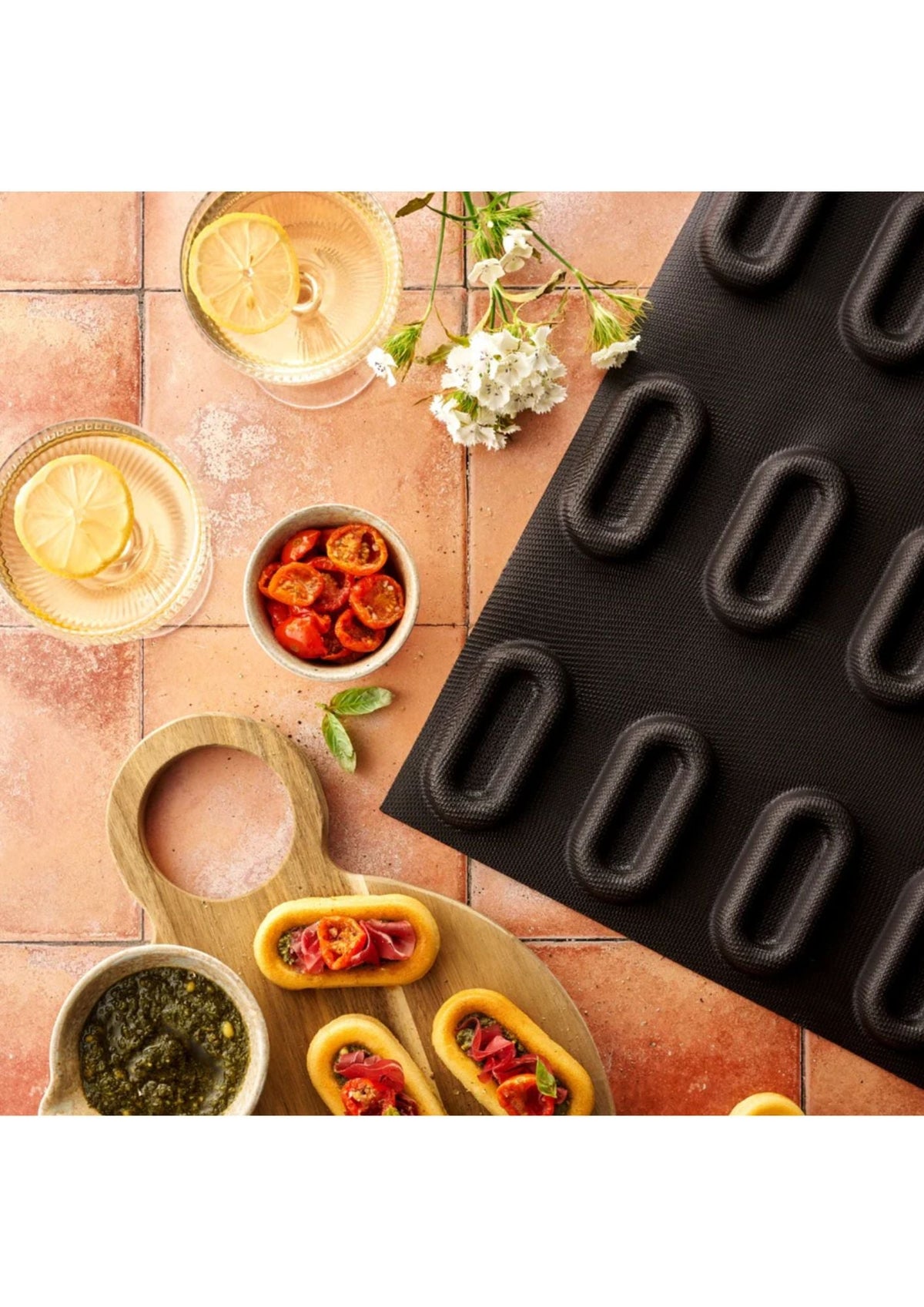 Moule 12 barquettes en silicone | Flexipan - vue 3