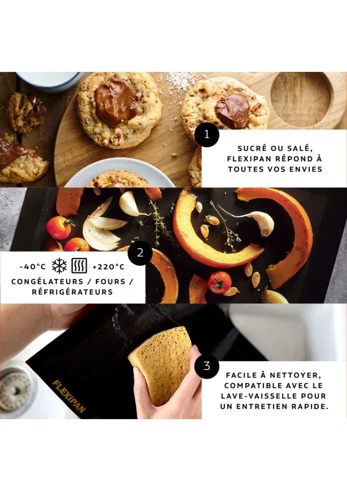 Toile de cuisson multi-usages | Flexipan - vue 4