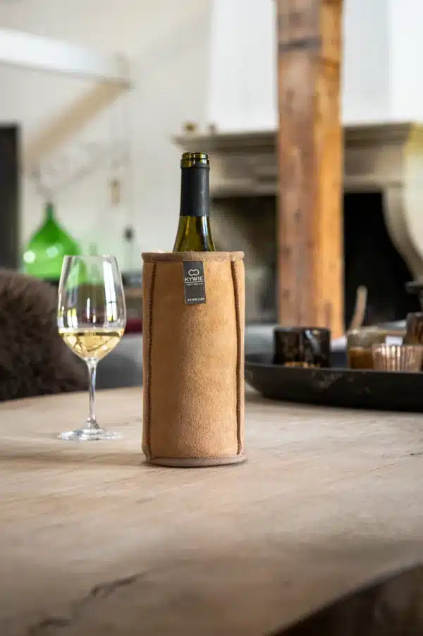 Manchon isotherme Wine en cuir | Kywie
