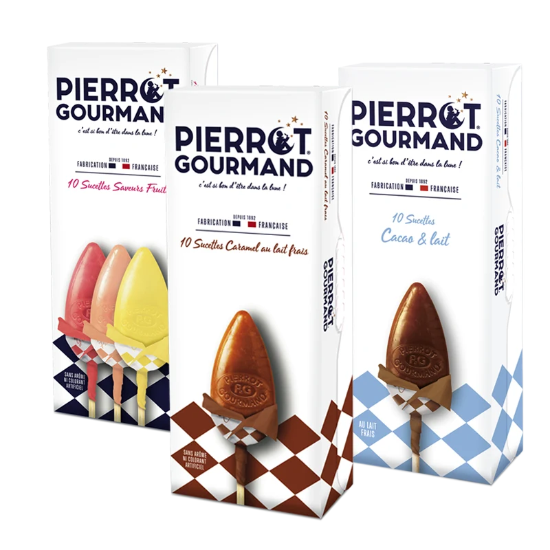 10 sucettes au caramel au lait | Pierrot Gourmand