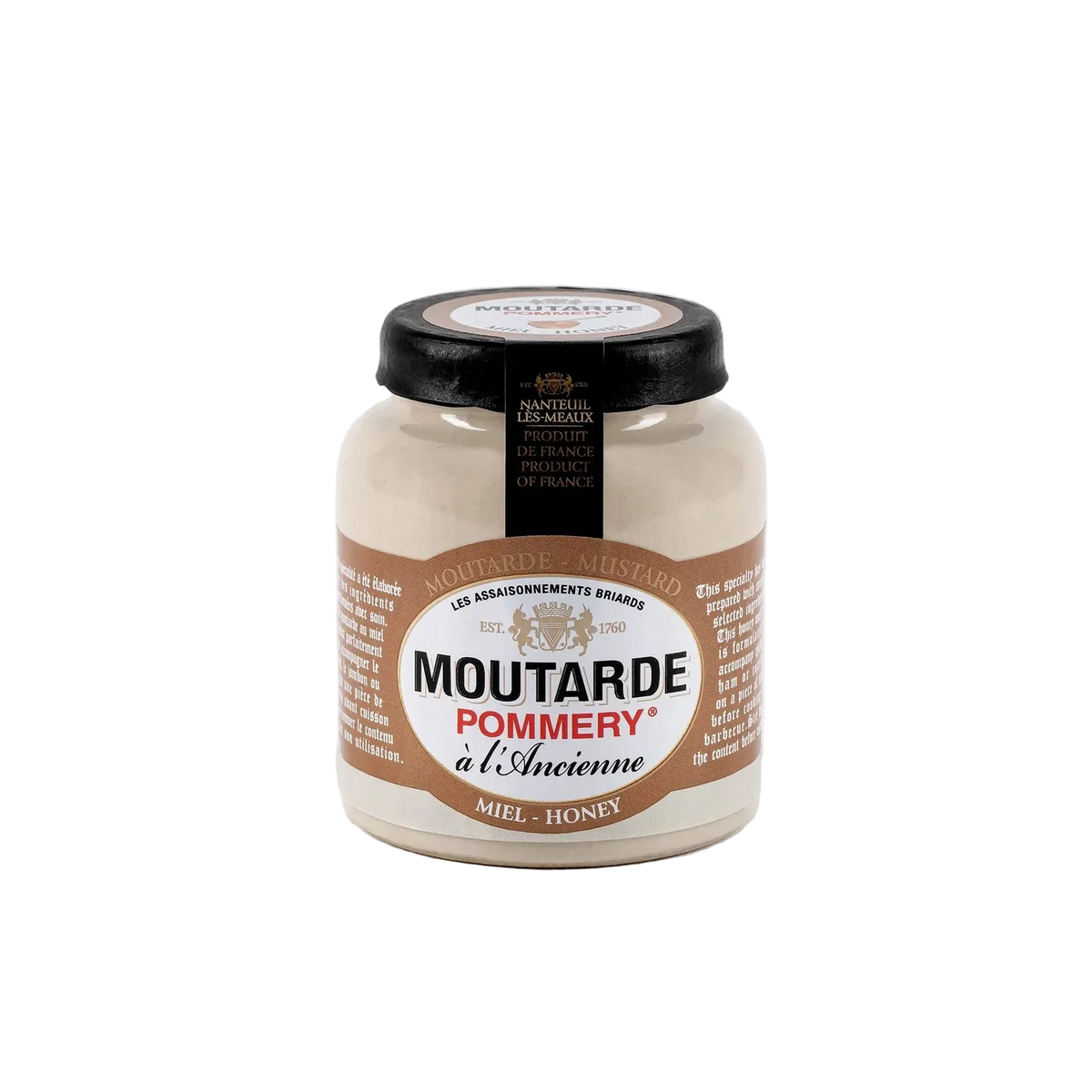Moutarde au miel en pot de grès | Moutarde de Meaux