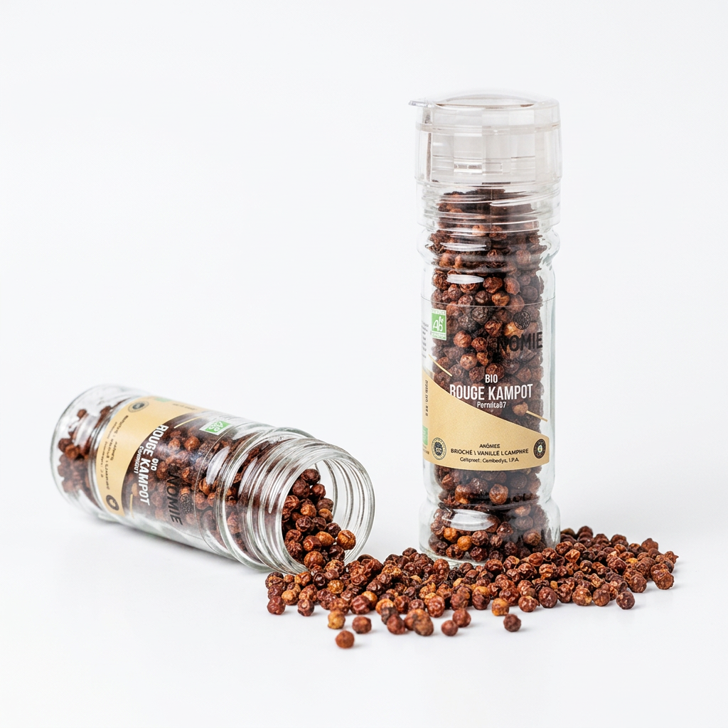 Poivre rouge de Kampot bio 75g | Nomie