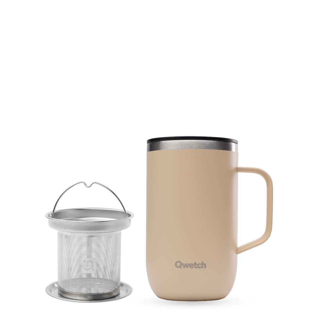 Mug tisanière isotherme Matt lin 470 ml | QWETCH