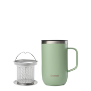 Mug tisanière Matt Vert Tilleul 470ml | Qwetch