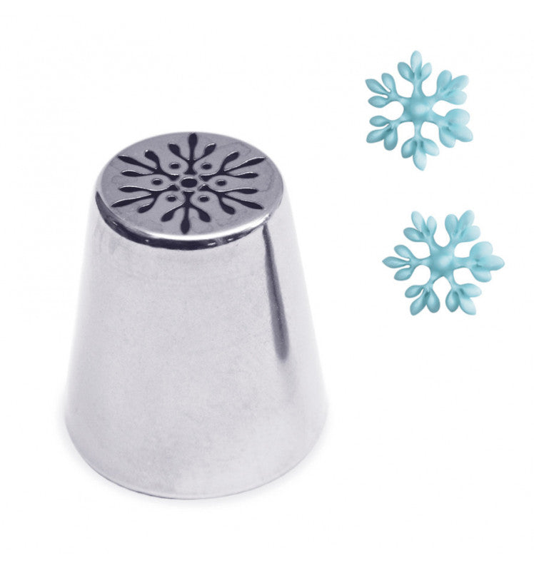 Douille pâtissière flocon en inox | Scrapcooking