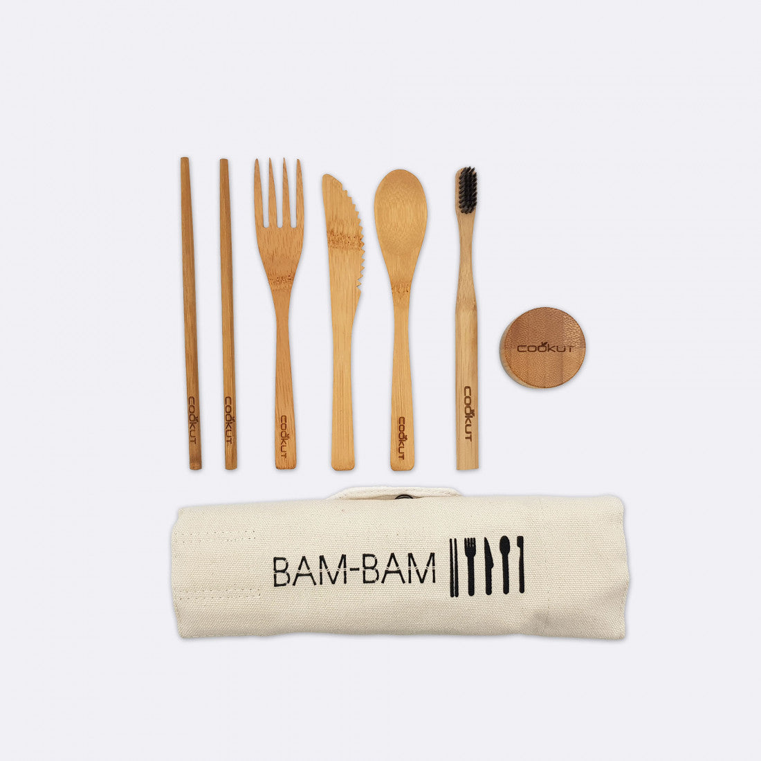 Kit repas nomade en bambou | Bam Bam - Vue 1