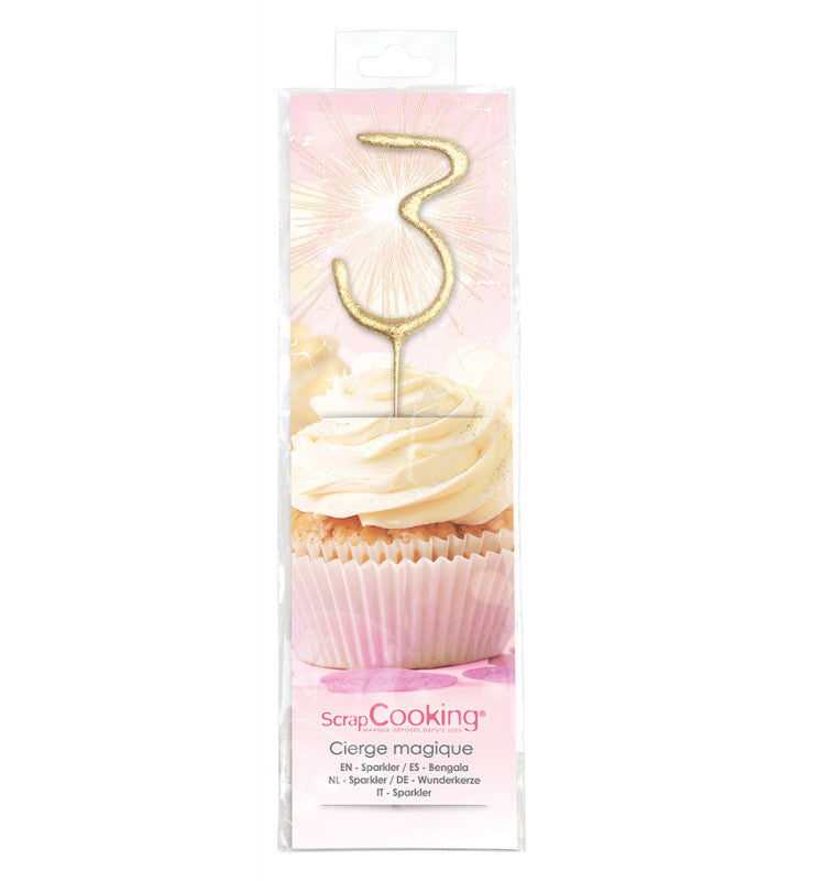 Cierge magique chiffre 9 XXL | Scrapcooking - Vue 8